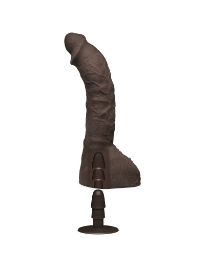 Коричневый фаллоимитатор-гигант Prince Yahshua ULTRASKYN 10.5” Cock with Removable Vac-U-Lock Suction Cup - 27,4 см.