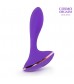 Фиолетовый вибростимулятор G-точки с широким основанием - 15,5 см.