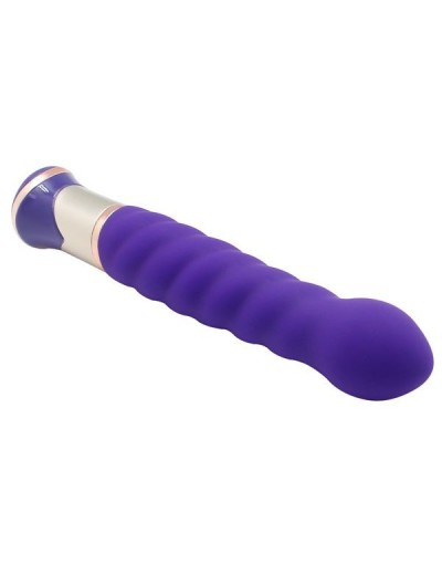 Фиолетовый вибратор-ротатор ECSTASY Deluxe Charismatic Vibe - 21 см.