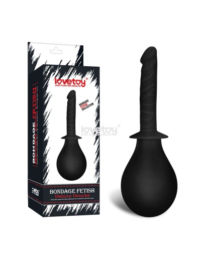 Черный анальный душ Bondage Fetish Deluxe Douche с наконечником-пенисом