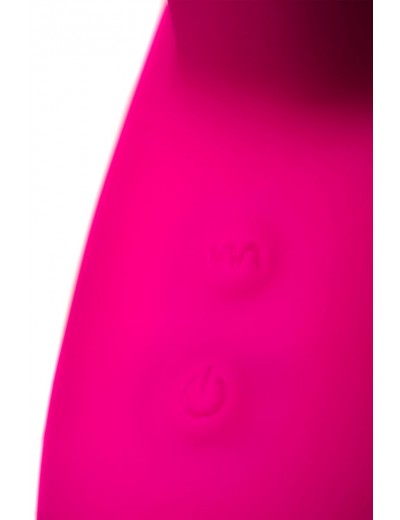 Розовый вибратор с клиторальным стимулятором L EROINA - 17 см.