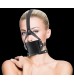 Чёрный кожаный кляп Leather Mouth Gag