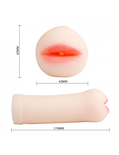 Набор из 3-х мастурбаторов (вагина, ротик и анус) с вибрацией